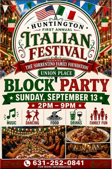 Italian Festival – Block Party — Huntington